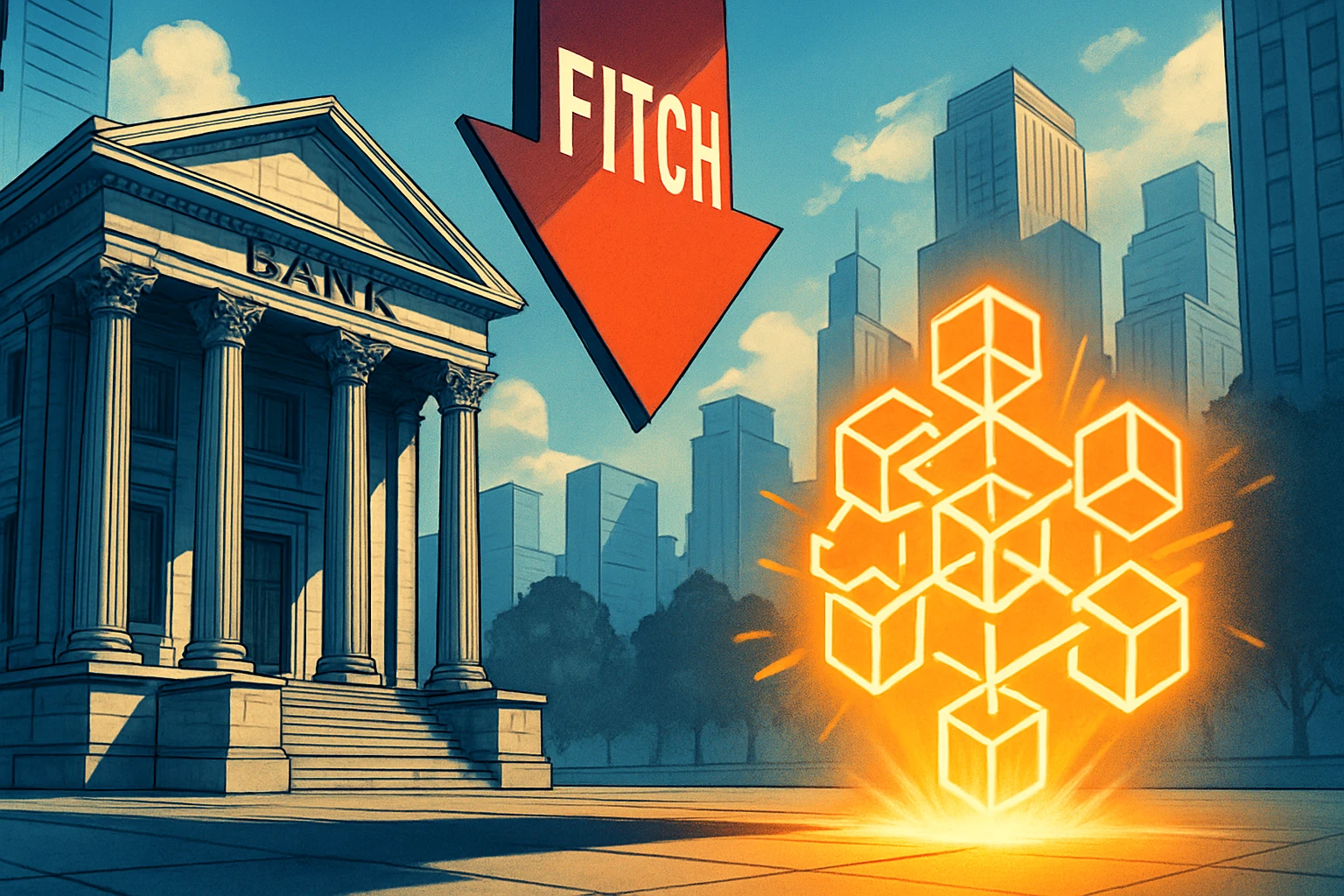 Fitch warnt davor, die Kreditwürdigkeit von Banken herabzustufen, die zu viel Bitcoin halten